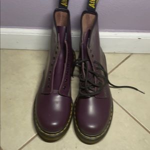 Dr Martens Purple Boots